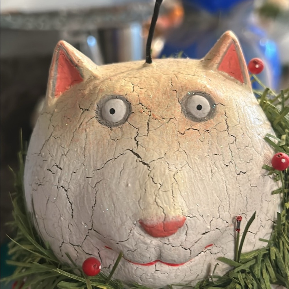 Krinkles Christmas Cat Birdhouse